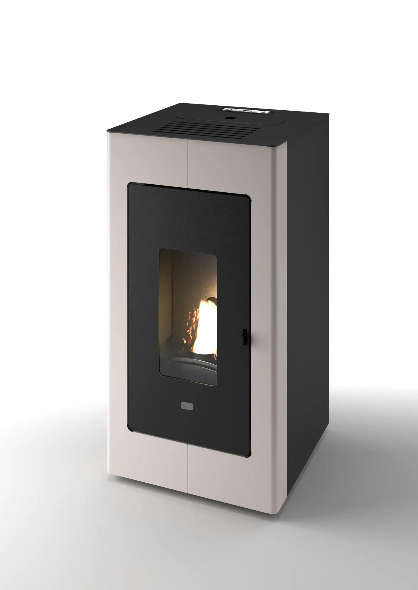 Salamandra a pellets hidro LUÍSA HYDRO CINZA 12KW