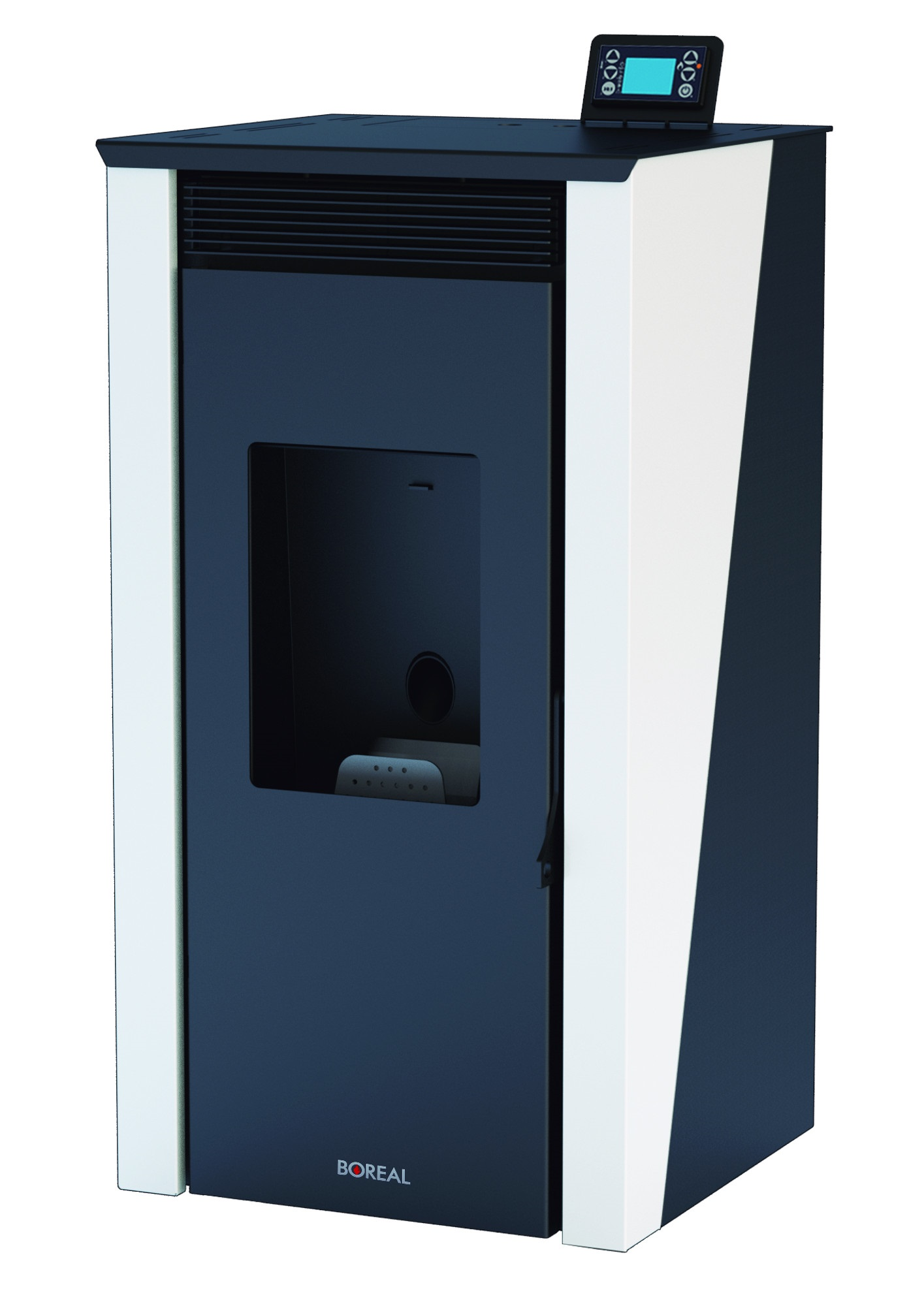 Salamandra a pellets hidro BOREAL BRANCO 16KW