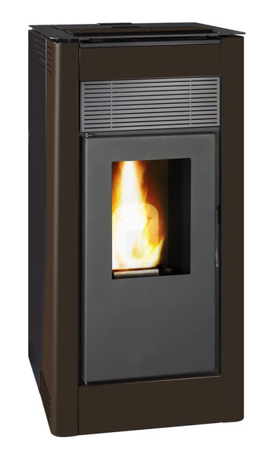 Salamandra a pellets hidro TJ VELIKA CASTANHO 27KW