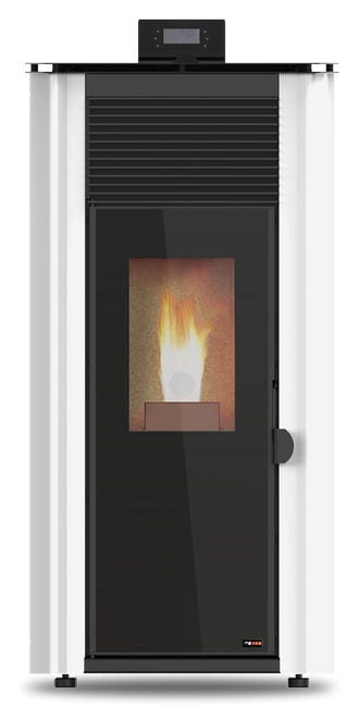 Salamandra a pellets hidro FIRST ADVANCE 13K BRANCO